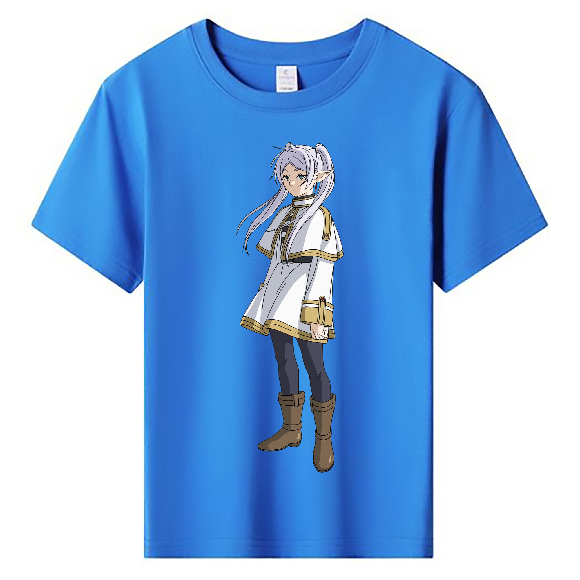 （画像用） 葬送のフリーレン Frieren 綿100％キッズTシャツ（フロントプリント）